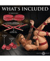 Crimson Captive Thigh, Wrist, Ankle Hog Tie Restraints - Red