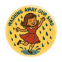 Washing Away Our Sins - Funny Retro 1.25" Button