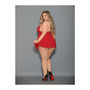 Shorty Babydoll & Open Panty - Red