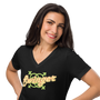 Swinger Woman's V-Neck Black T-shirt