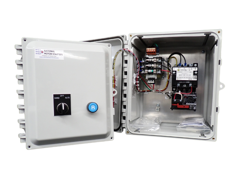 NEMA 230V 3-Phase Motor Starter with NEMA Type 3,4,4X,12 Enclosure(S0-XE-9A-P-6-2-PM)