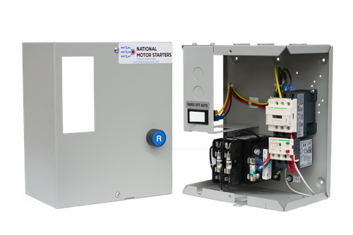 IEC 208V 3-Phase Motor Starter with NEMA Type 1 Enclosure (D18-XA-18A-G-6-2-PM)