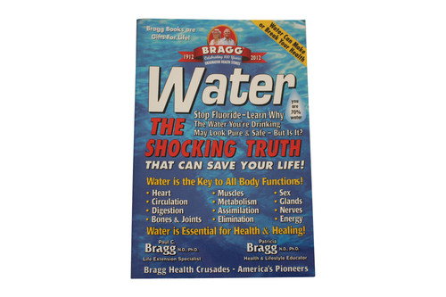 The Water The Shocking Truth book by Paul Bragg N.D., Ph.D. and Patricia Bragg N.D., Ph.D. is an excellent book that makes a great addition to your health and fitness library.  In the book you will learn the importance of water to human health and the importance of drinking the right type of water.  "I have found that distilled water is a sovereign remedy for my rheumatism.  I attribute my almost perfect health largely to drinking distilled water."- Dr. Alexander Graham Bell, Inventor of the Telephone

196 pages

*All orders of books will receive 1 free INSPELIX bookmark.  No need to add a bookmark to the cart, just email customerservice@inspelix.com and give your name and order and which bookmark you will like to be added to your order for free.  If you do not email customer service, a free bookmark will be added to your order automatically.