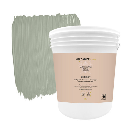Badimat® - Couleur Lichen - 20 Kg - Badigeon de chaux - Préteinté pâte pigmentaire Badimat® - Couleur Lichen - 20 Kg - Badigeon de chaux - Préteinté pâte pigmentaire
