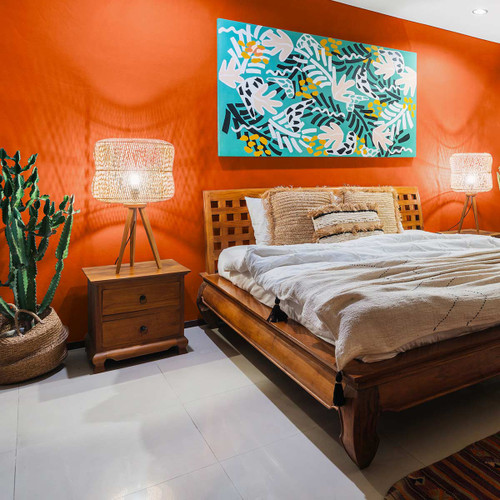 Peinture - La Céramat - Mat Profond - Couleur TANGERINE - Patch réalisation