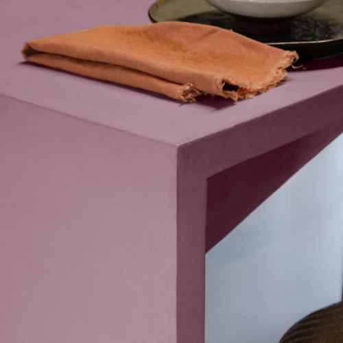 Enduit Béton Coloré - EBC - Couleur RAISIN - Patch réalisation
