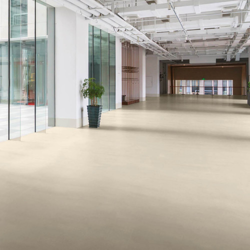 Sol Coulé Anhydrite - AXXX - Couleur TAHINI - Patch réalisation