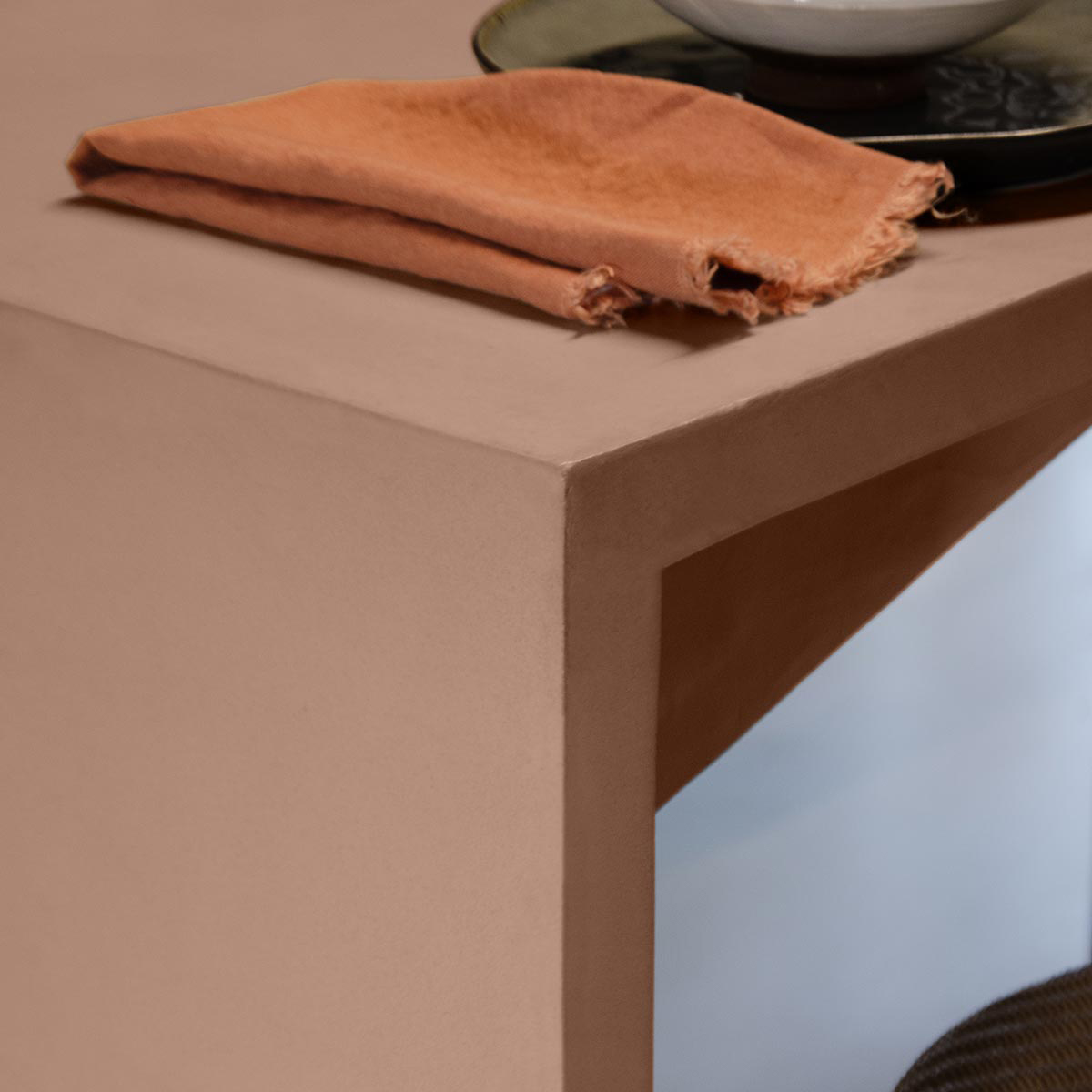 Béton Ciré - Enduit Béton Coloré -Toast-29,5kg (Poudre en SEAU + Liant)
