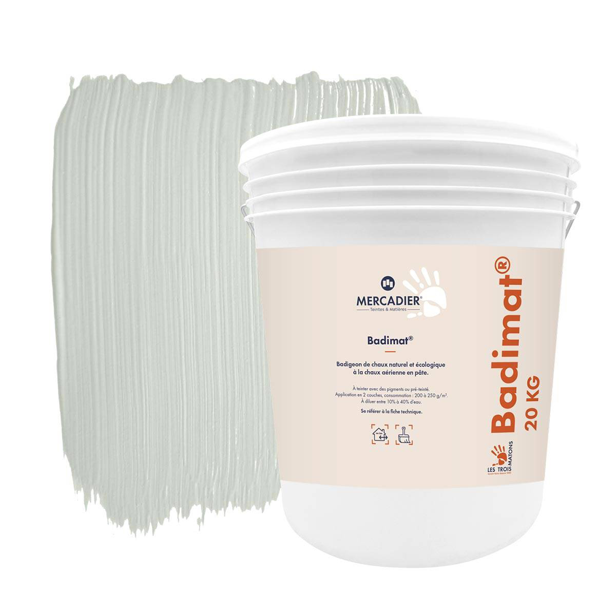 Badimat® - Couleur Aurigon - 20 kg - Badigeon de chaux - Pigments Poudre