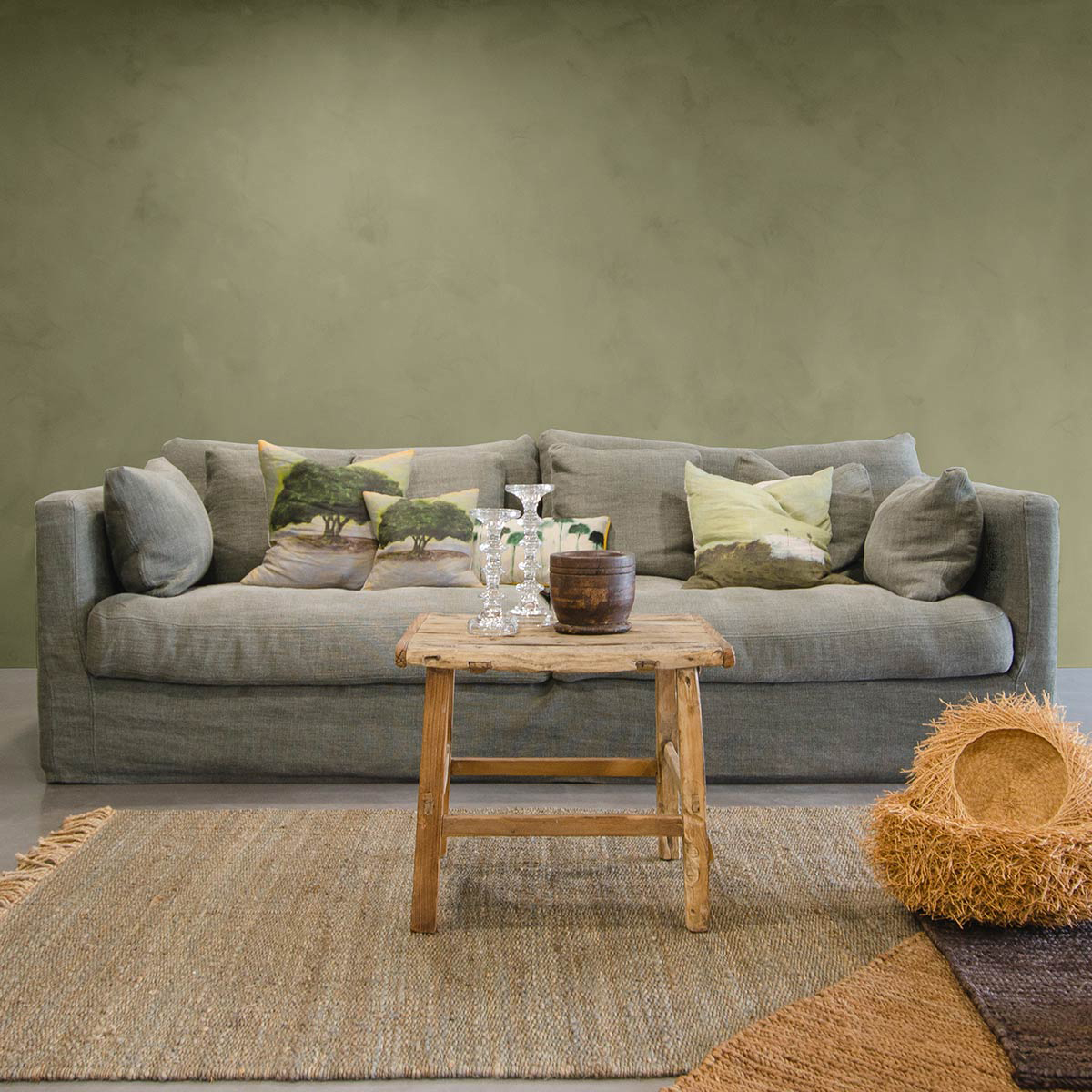 Badimat® - Couleur Joubarbe - 20 kg - Badigeon de chaux - Préteinté pâte pigmentaire