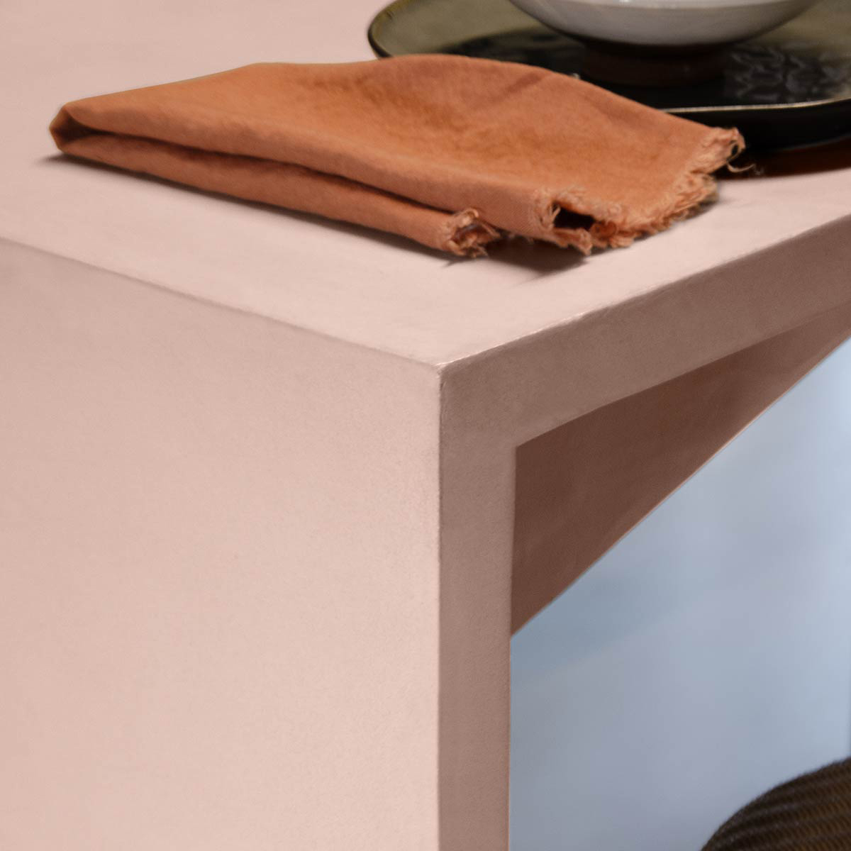 Enduit Béton Coloré - EBC  - Couleur BISOU - 29,5kg (Poudre en SEAU + Liant)