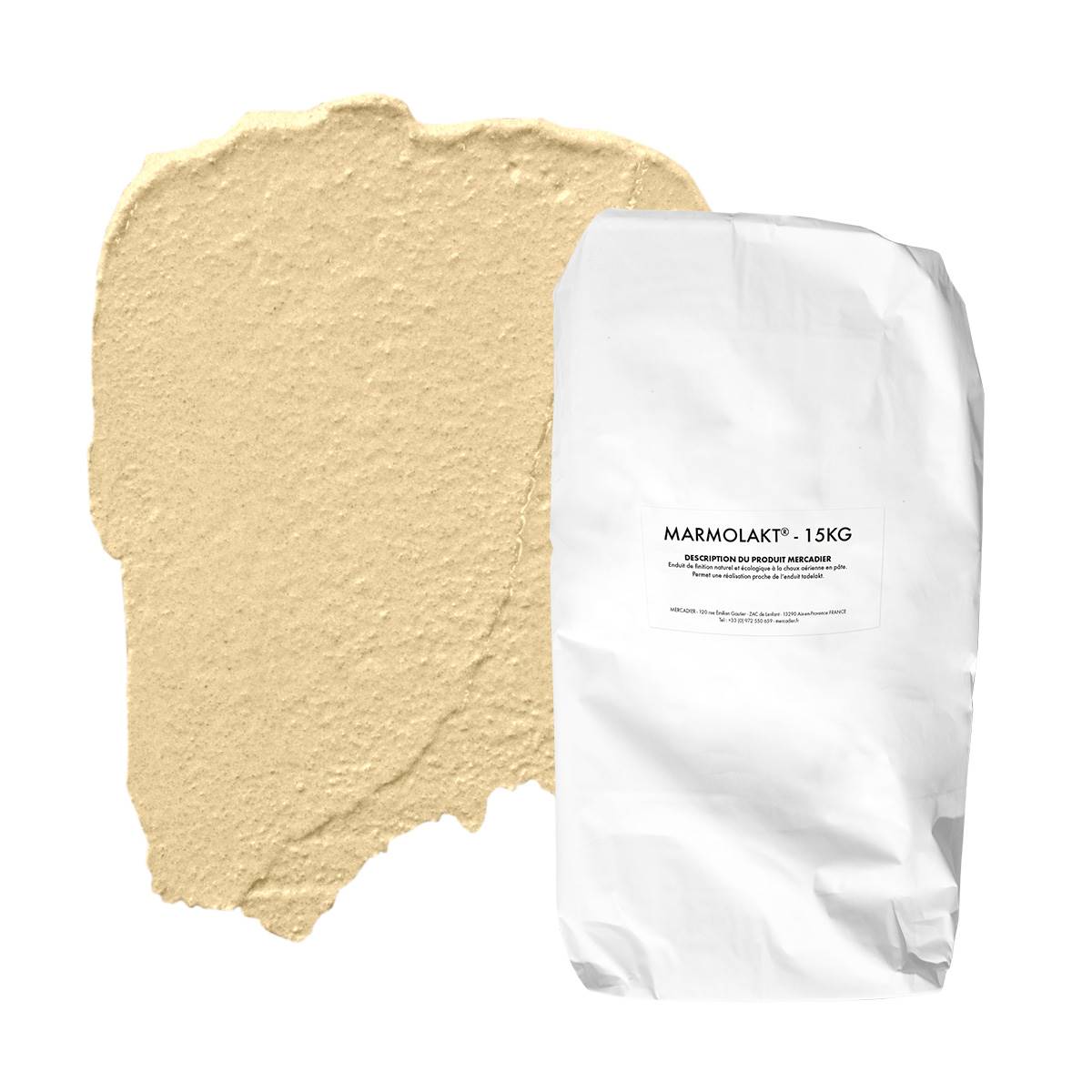 Marmolakt® - Couleur Pénéquet - 15 kg - Enduit de chaux - Pigments Poudre