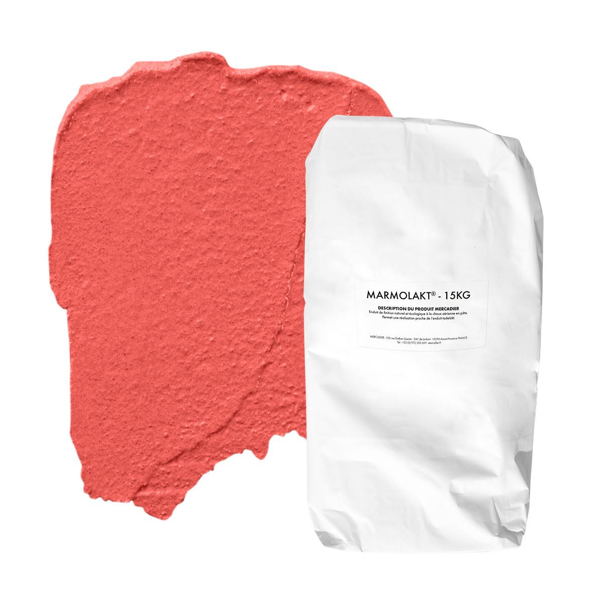 Marmolakt® - Couleur Roustido - 15 kg - Enduit de chaux - Dose Colorante