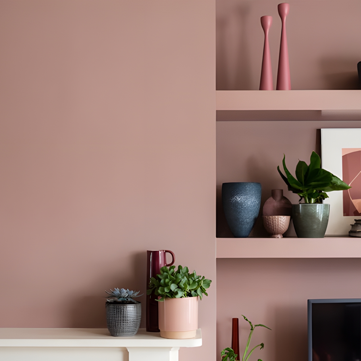 Peinture Modern Eggshell  -  Semi-brillant - Couleur 295 SULKING ROOM PINK -  2,5L