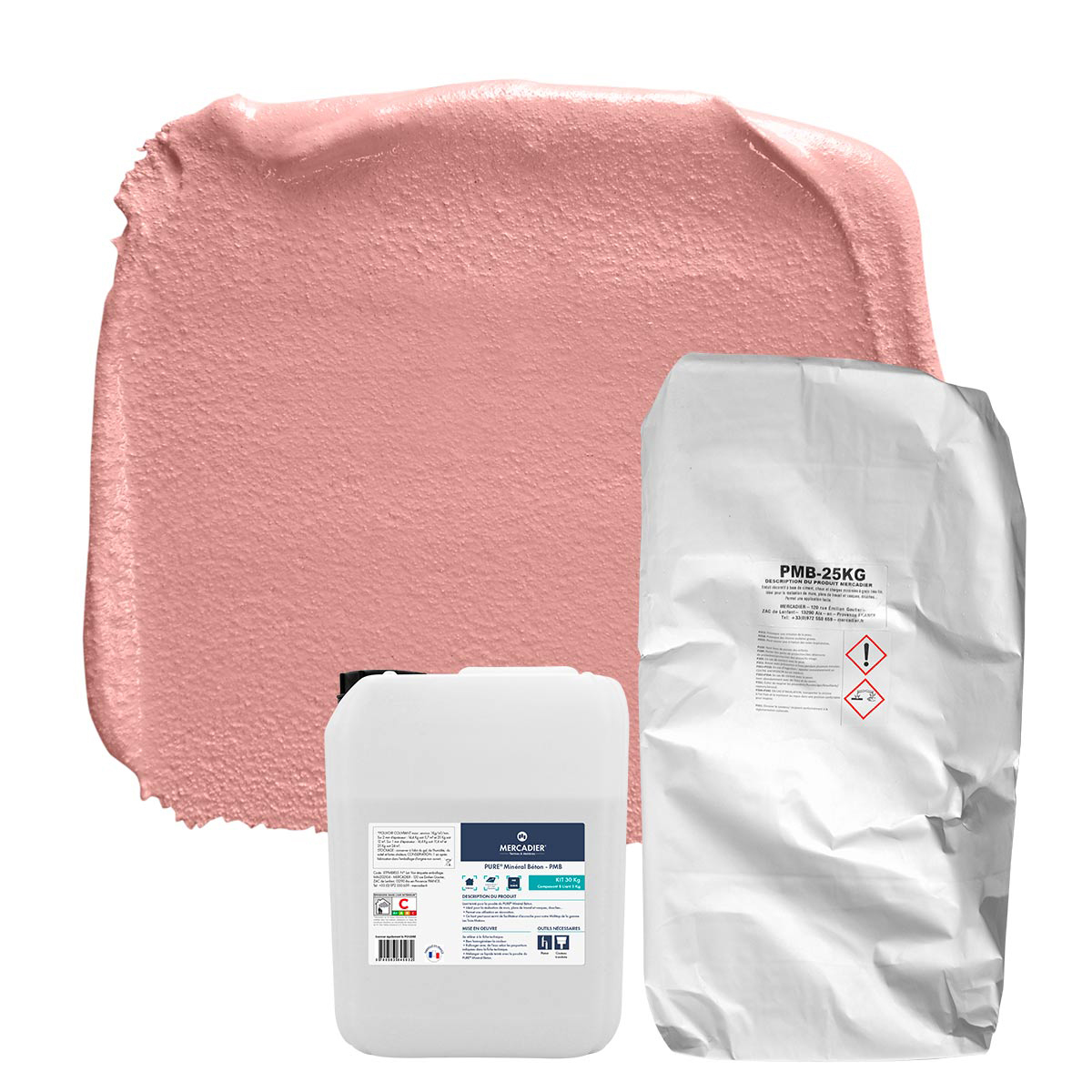 Béton Ciré - Pure Minéral Béton - Coquette - 24kg (Kit Poudre + Liant)