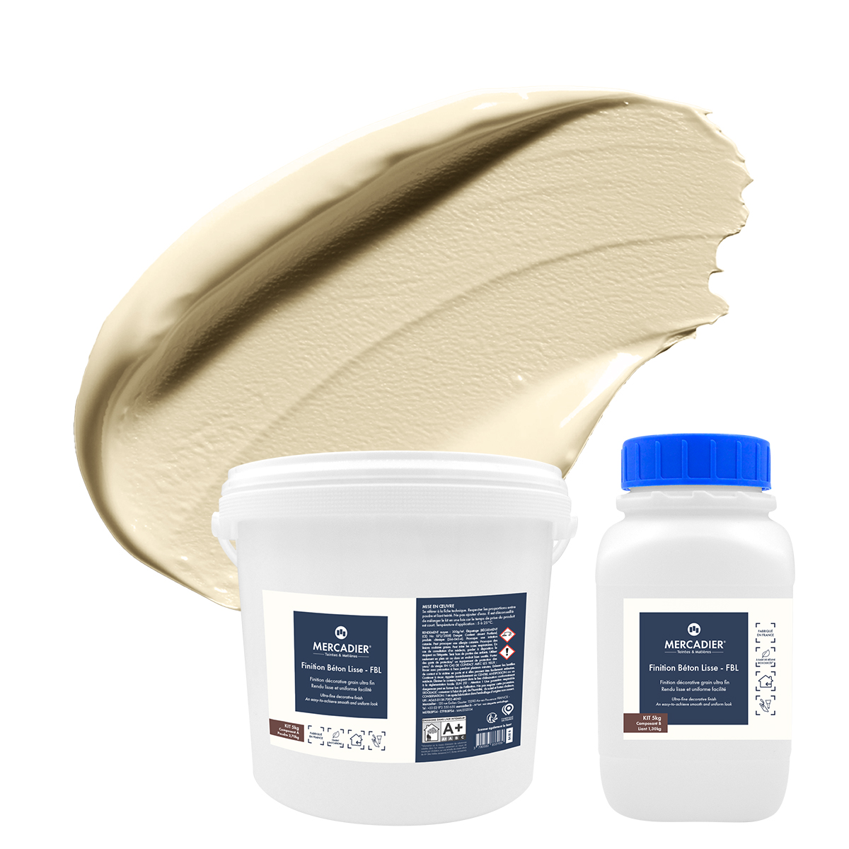 Finition Béton Lisse - Couleur AMANDE - 5 Kg