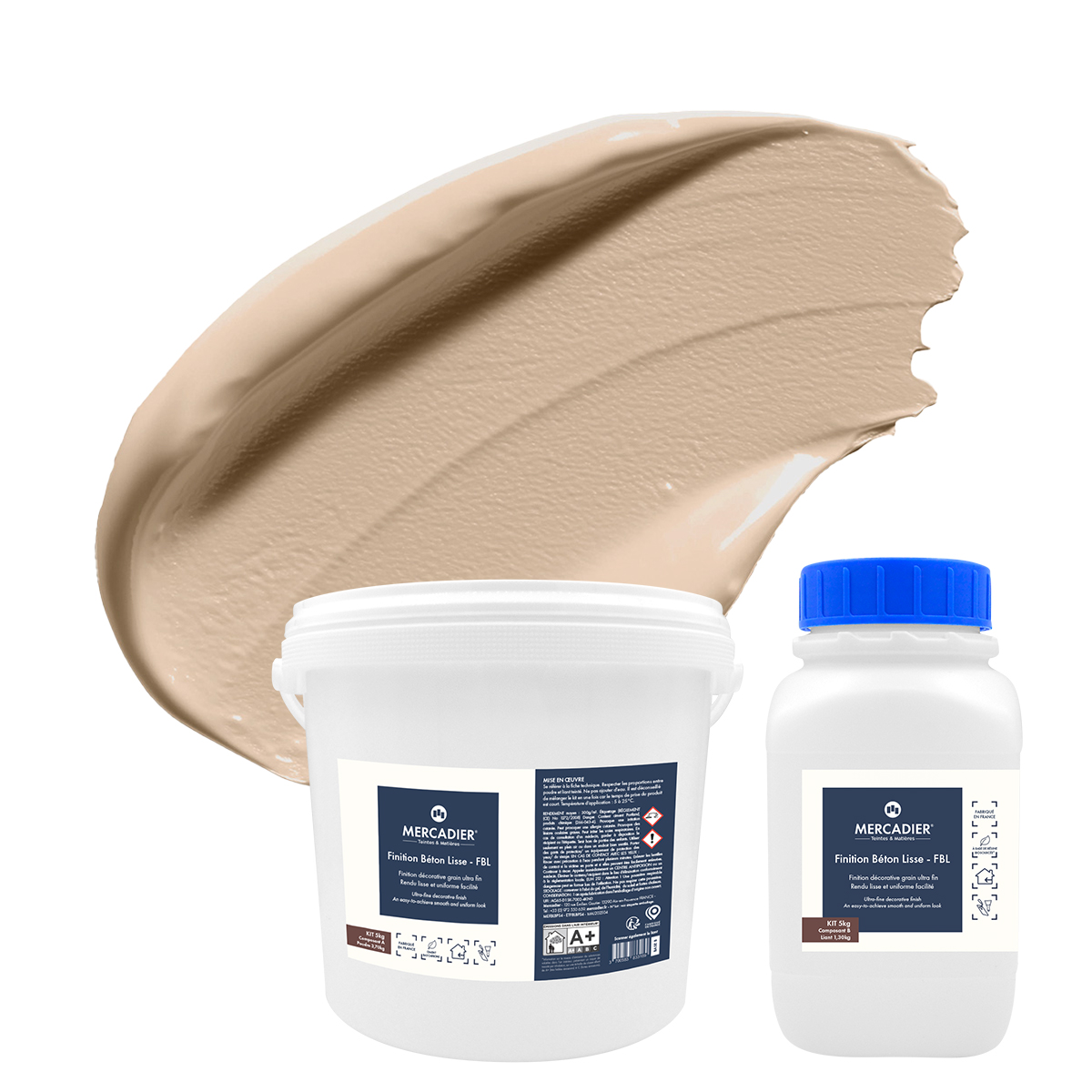 Finition Béton Lisse - Couleur HORTENSE - 5 Kg