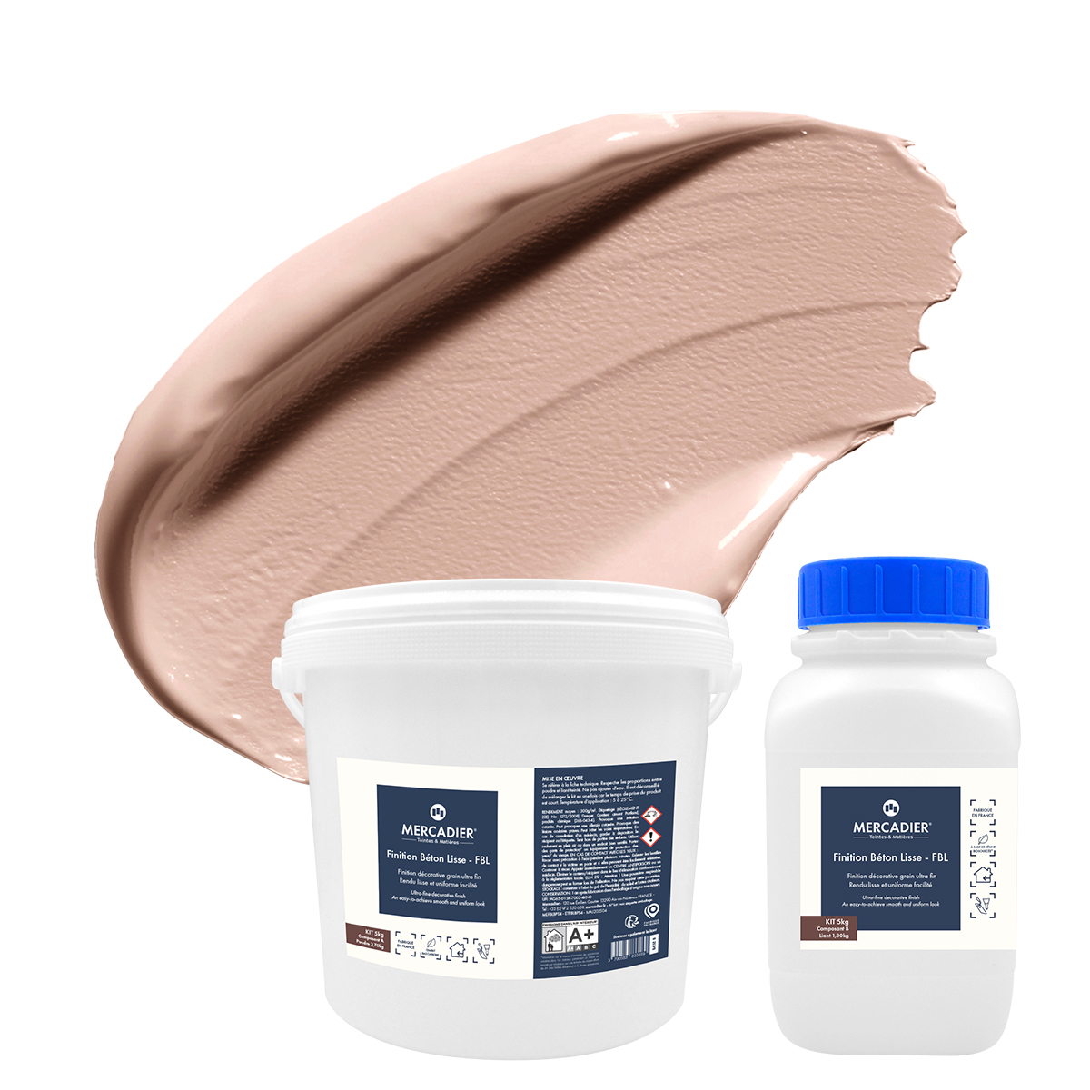 Finition Béton Lisse - Couleur POMPADOUR - 5 Kg