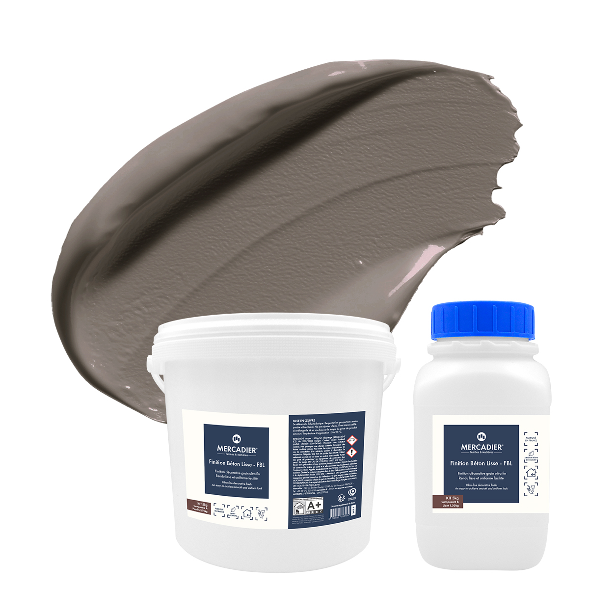 Finition Béton Lisse - Couleur TITOUAN - 5 Kg