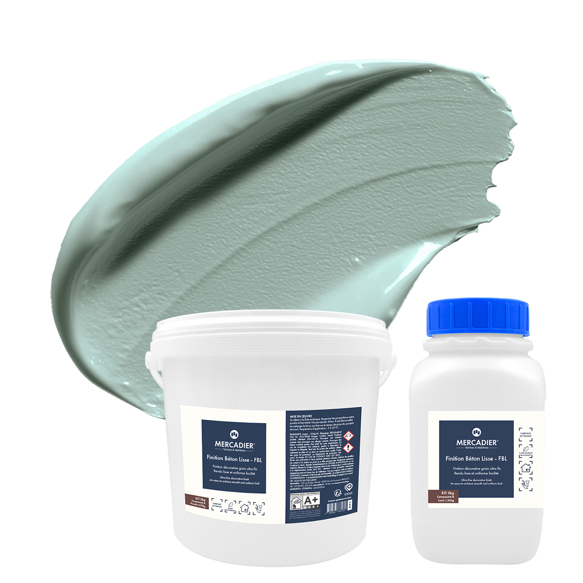 Finition Béton Lisse - Couleur TREMPETTE - 5 Kg