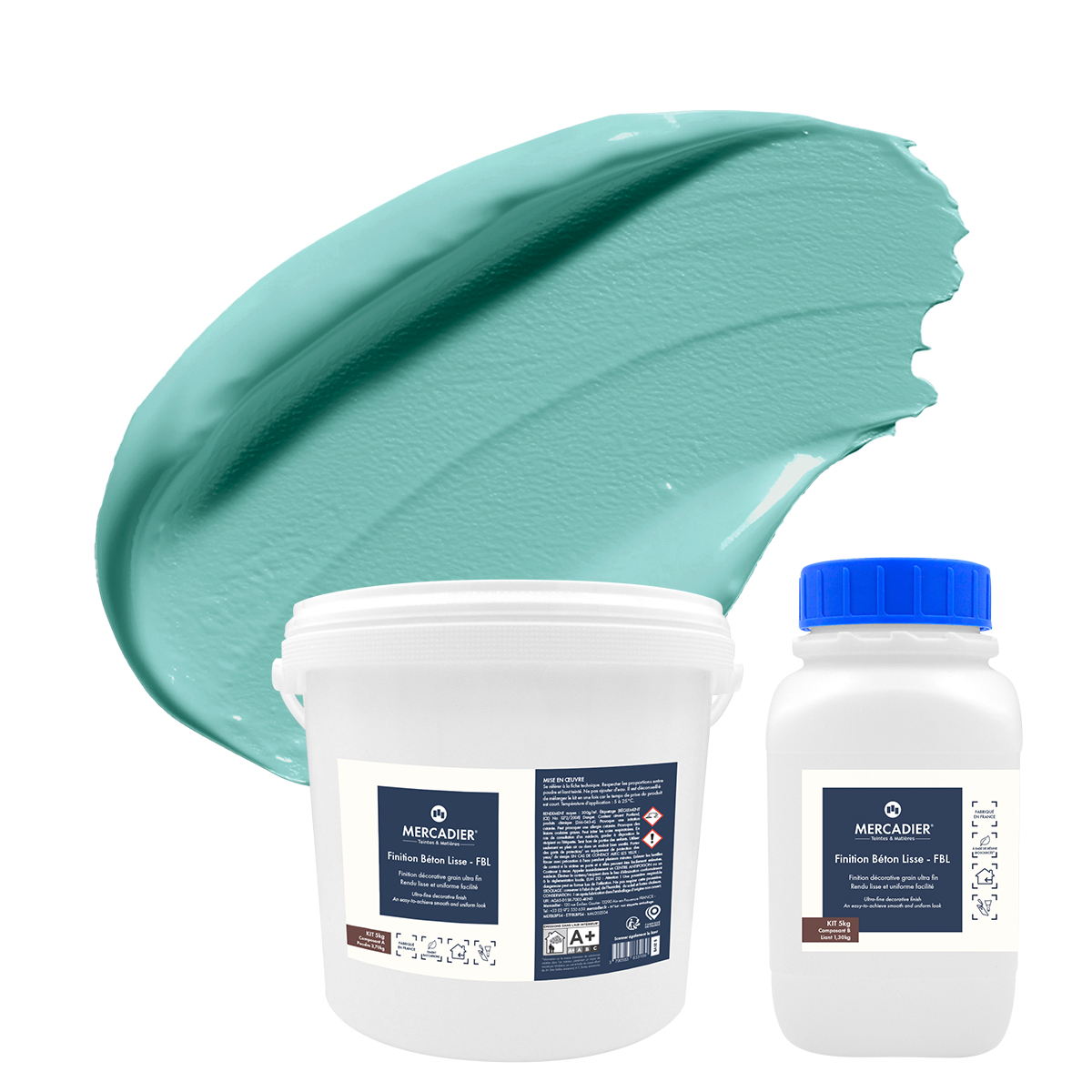 Finition Béton Lisse - Couleur TÜRKIS - 5 Kg