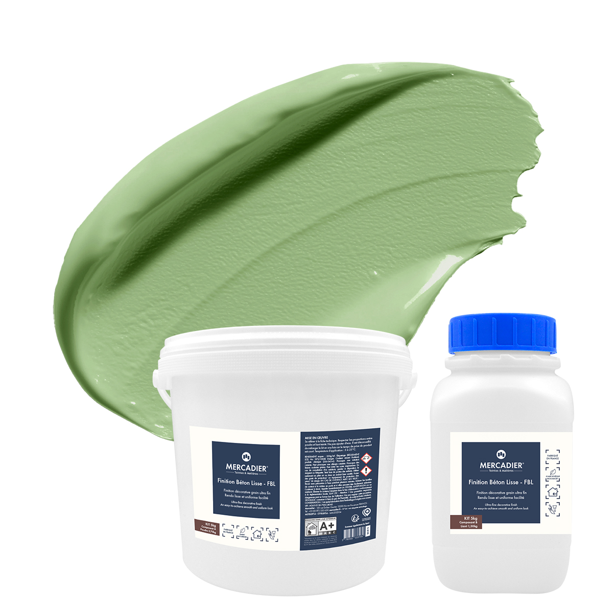 Finition Béton Lisse - Couleur WASABI - 5 Kg