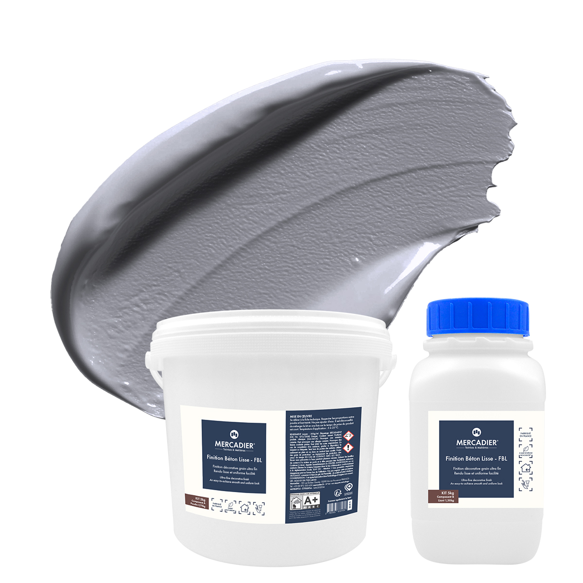 Finition Béton Lisse - Couleur GRAPHITE