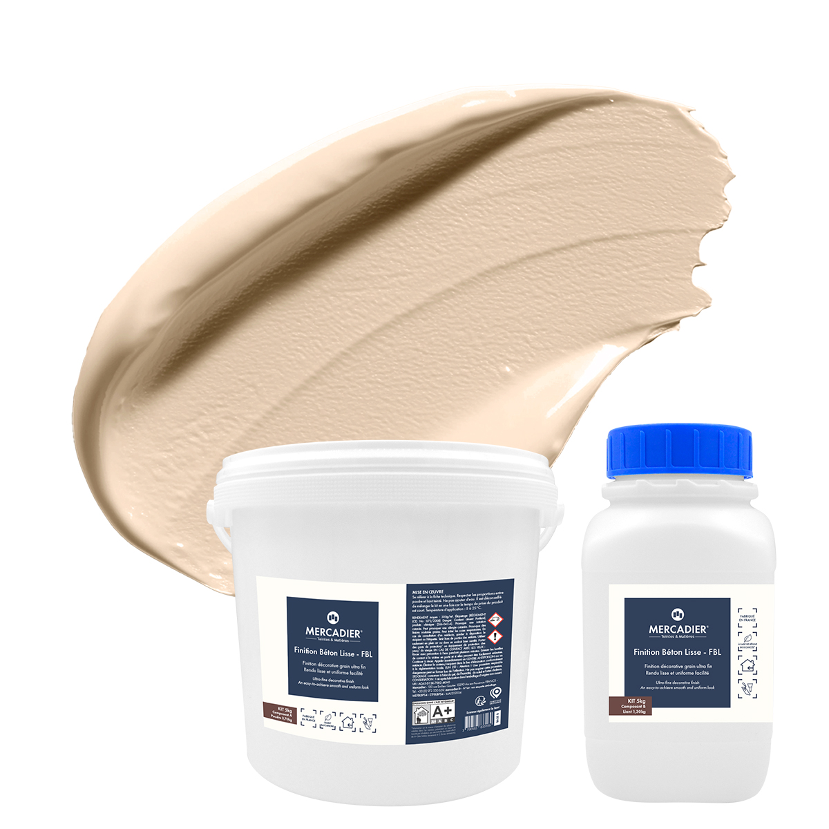 Finition Béton Lisse - Couleur NOUGAT