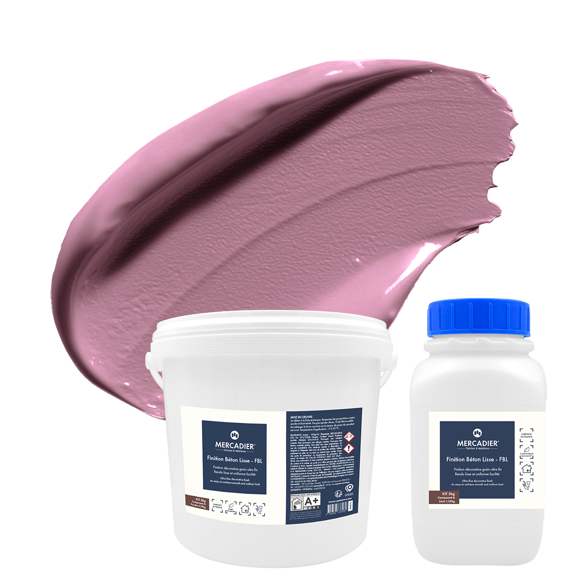 Finition Béton Lisse - Couleur RAISIN