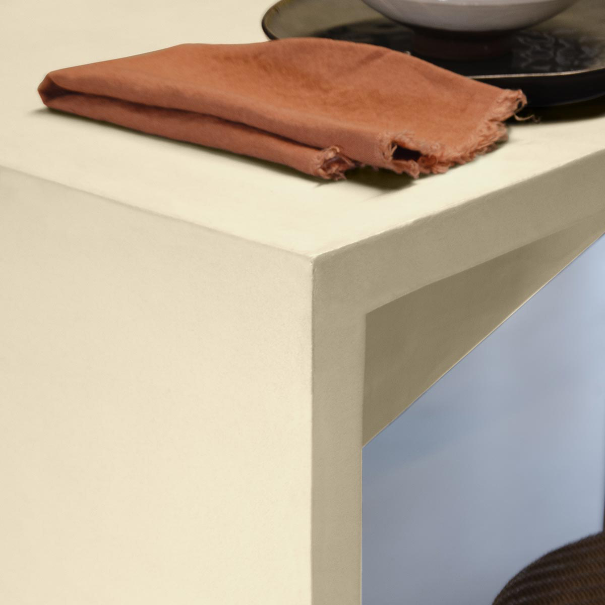 Béton Ciré - Enduit Béton Coloré - Amande - 5,3kg Le shoT (Poudre + Liant)