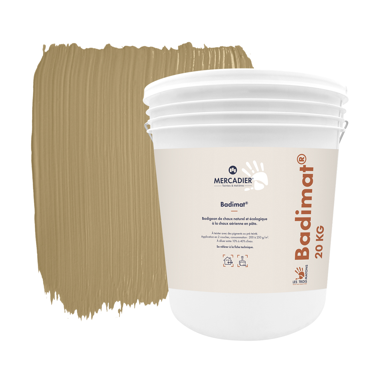 Badigeon de Chaux Badimat® - Couleur MATCHA