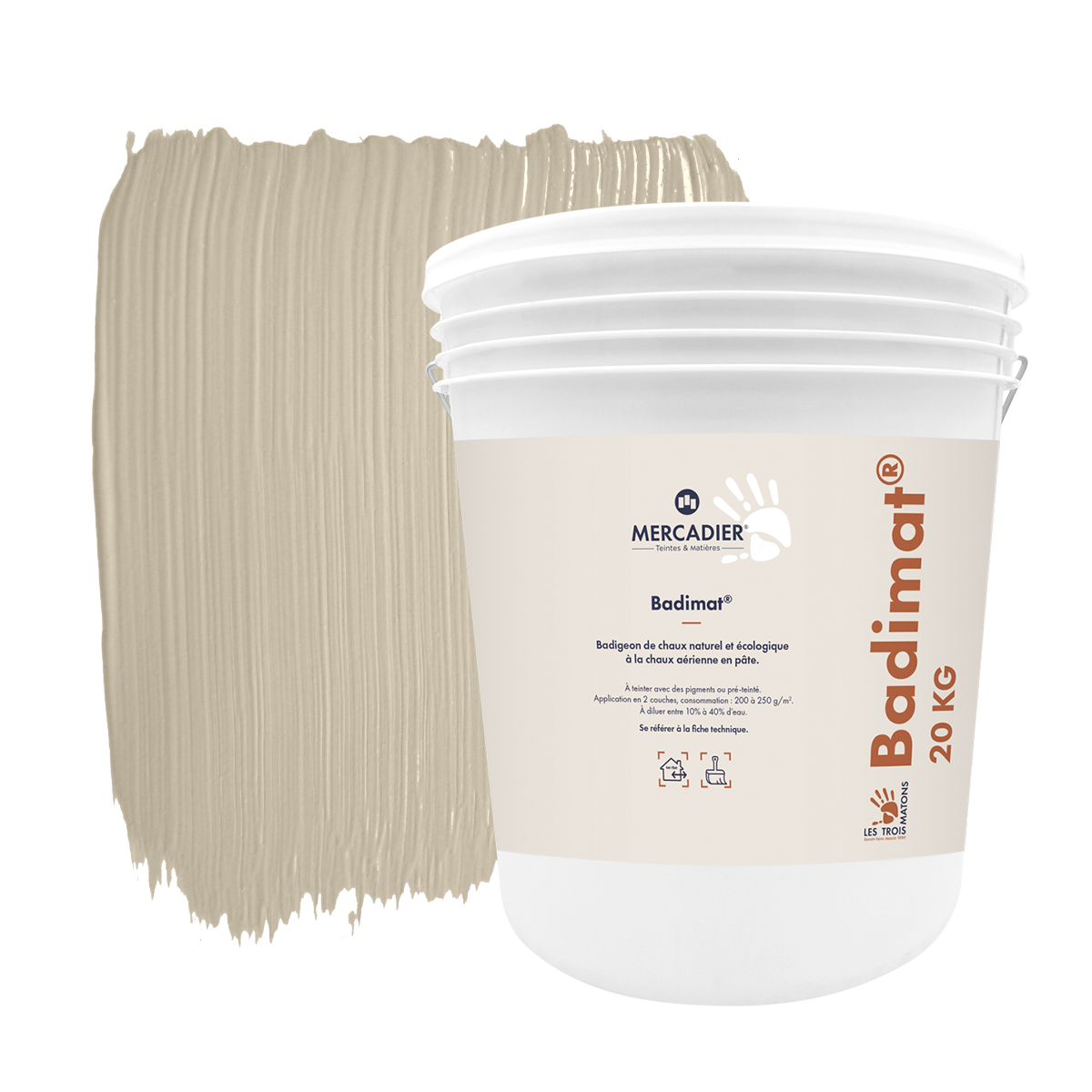 Badigeon de Chaux Badimat® - Couleur NENDO