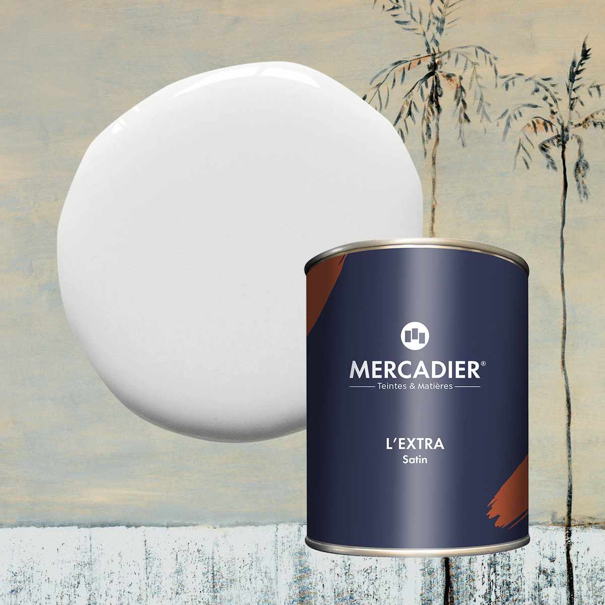 Peinture l'Extra - Satin - Couleur BLANC DE TOILE