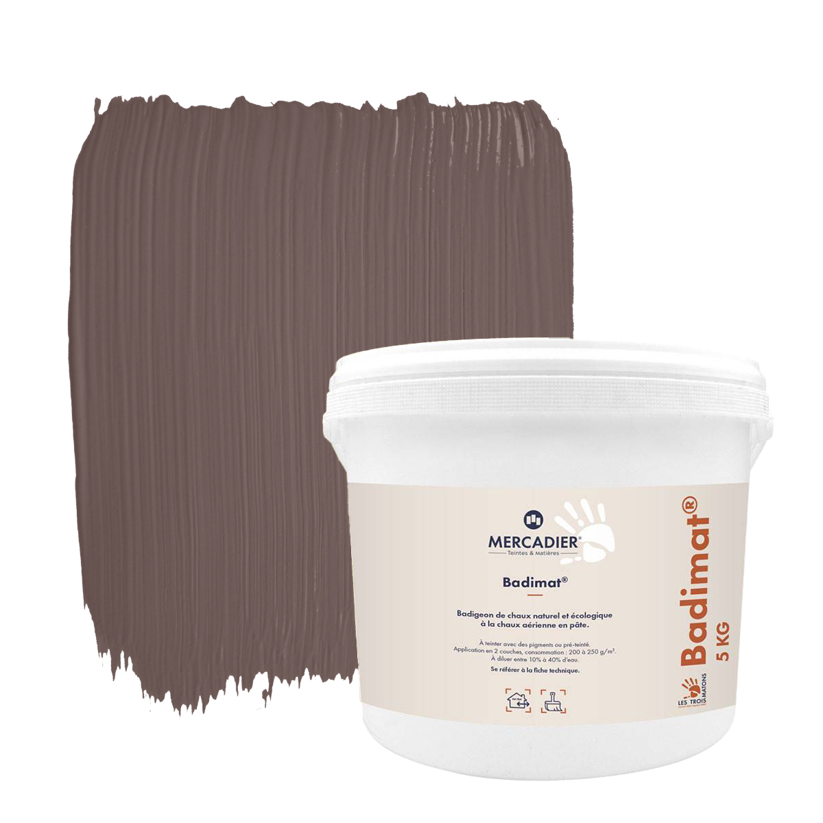 Badigeon de Chaux Badimat - Couleur CABANON