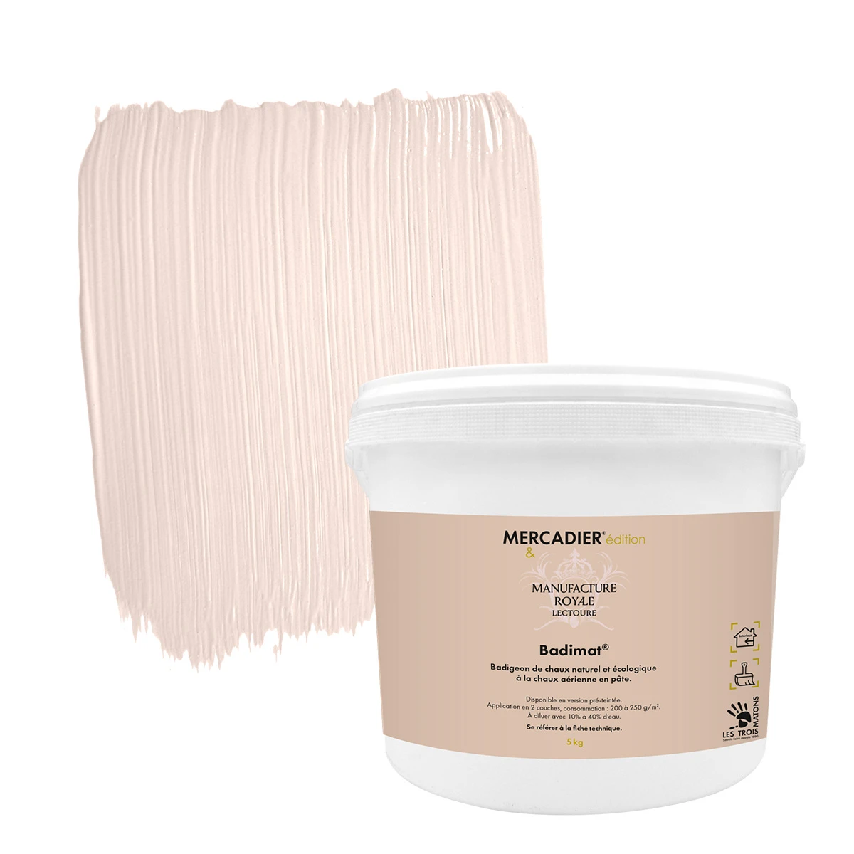 Badigeon de Chaux Badimat - Couleur CHAUX