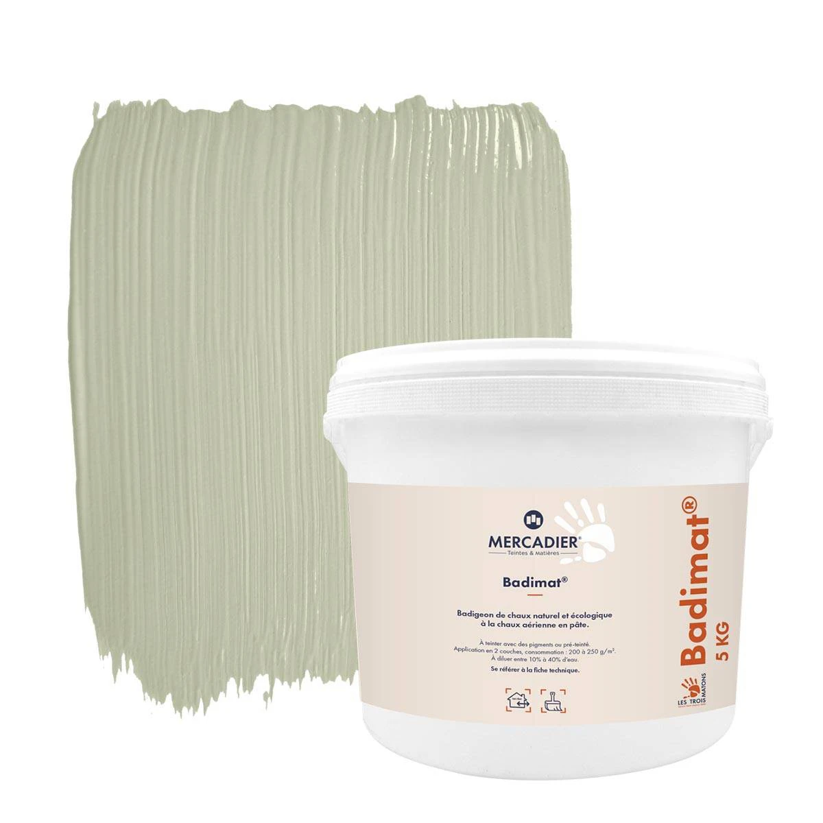 Badigeon de Chaux Badimat - Couleur OULIVIE