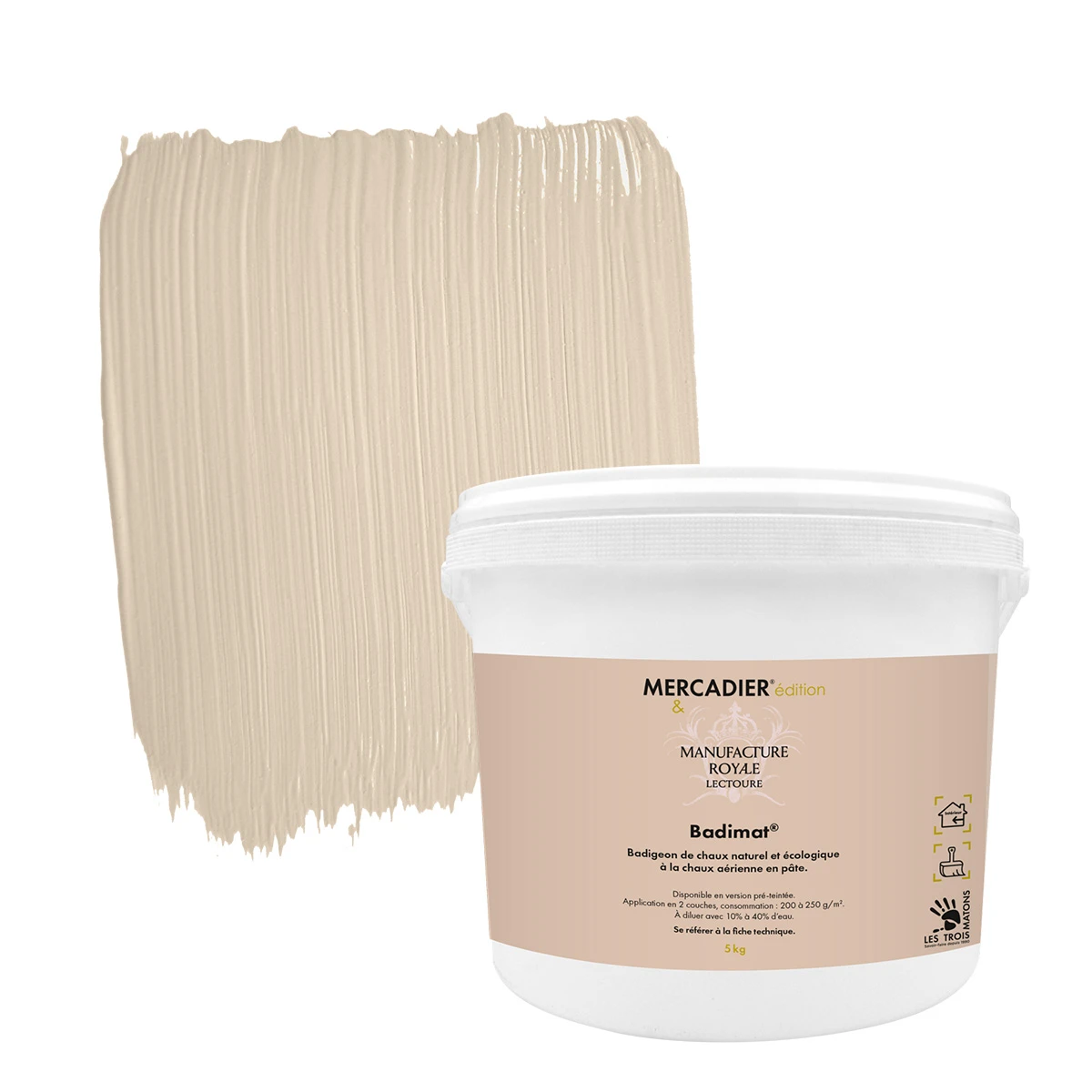 Badigeon de Chaux Badimat - Couleur ROSEE
