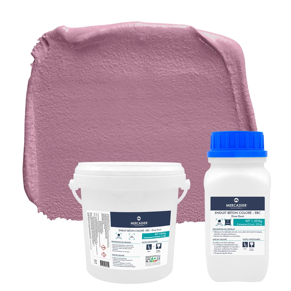 Enduit Béton Coloré - EBC - Couleur RAISIN