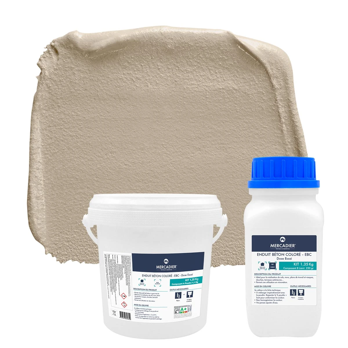 Enduit Béton Coloré - EBC - Couleur TAUPE