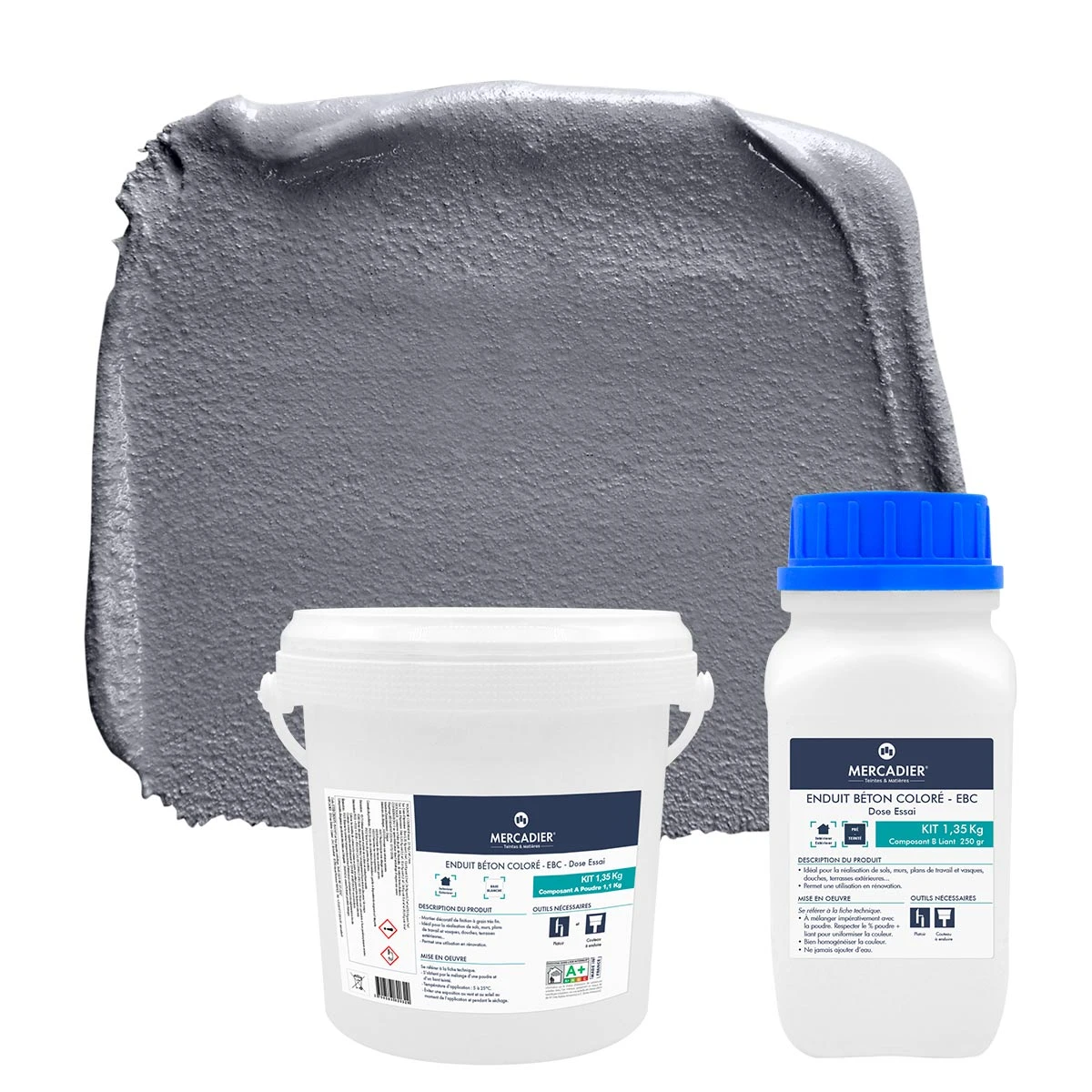 Enduit Béton Coloré - EBC - Couleur ZINC