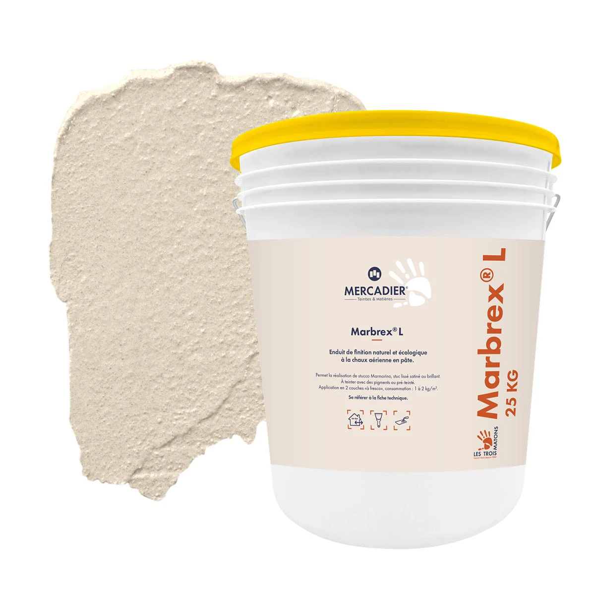 Enduit de Chaux Naturelles - Marbrex L - Couleur BOUMIAN