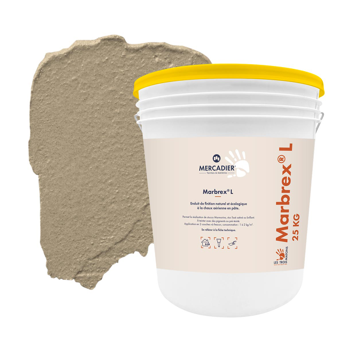Enduit de Chaux Naturelles - Marbrex L - Couleur CAFOUCH