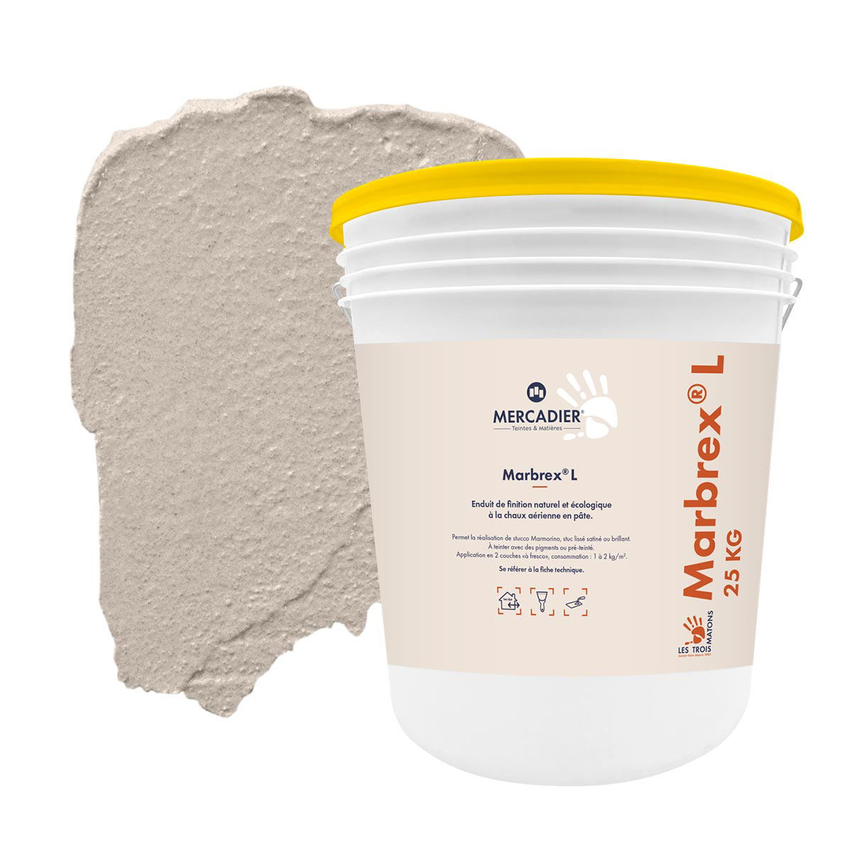 Enduit de Chaux Naturelles - Marbrex L - Couleur CALABRUN