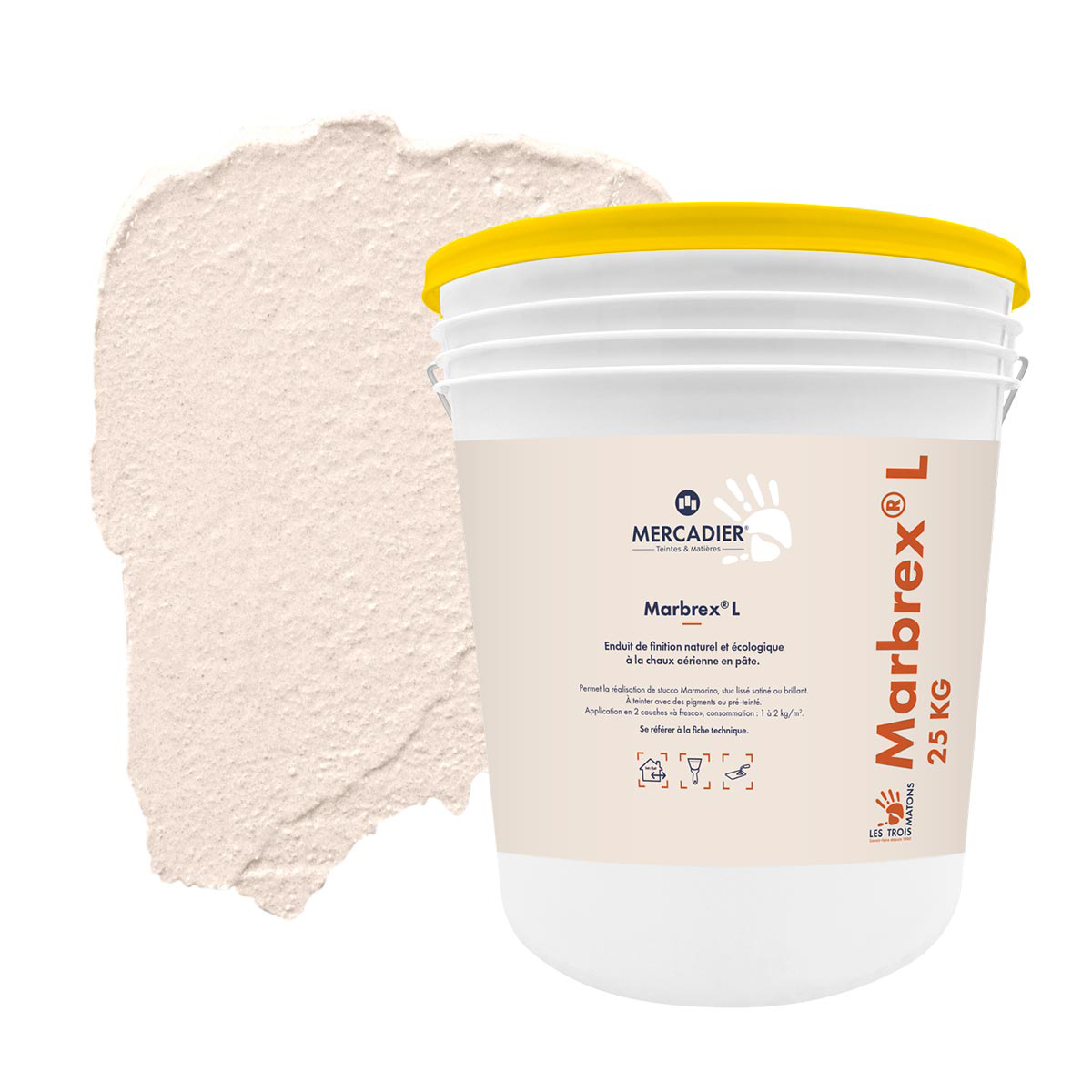 Enduit de Chaux Naturelles - Marbrex L - Couleur DÉGUN