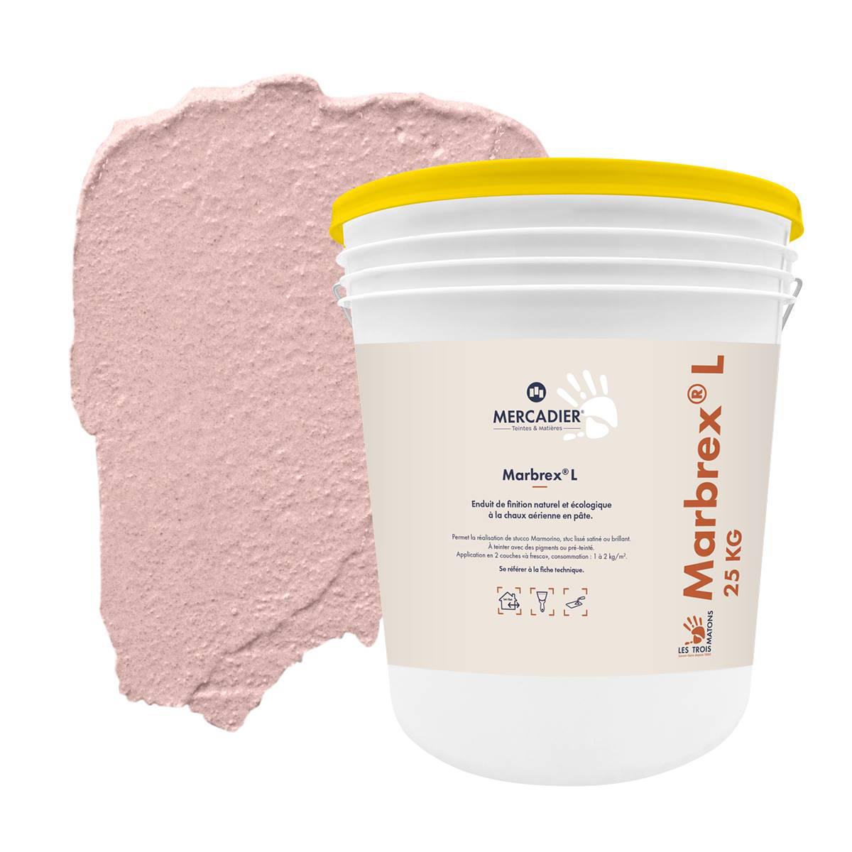 Enduit de Chaux Naturelles - Marbrex L - Couleur DÉLICE