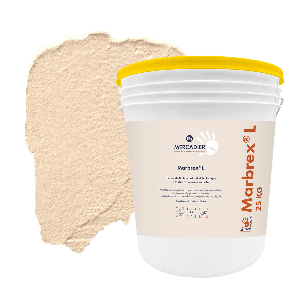 Enduit de Chaux Naturelles - Marbrex L - Couleur GAMATE