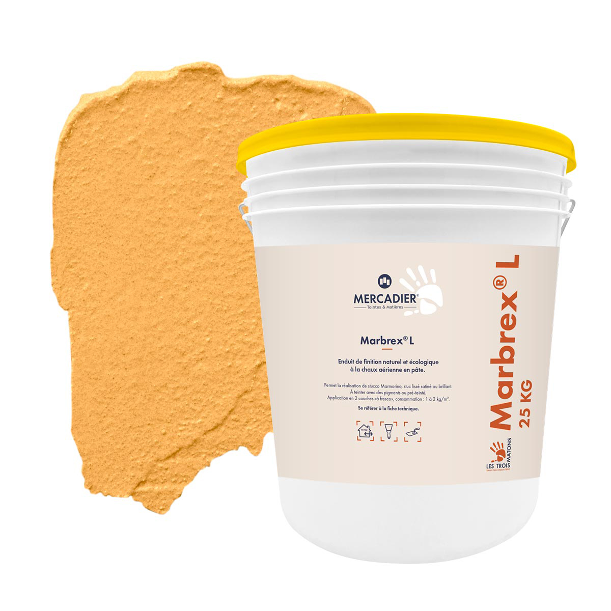 Enduit de Chaux Naturelles - Marbrex L - Couleur PANISSE