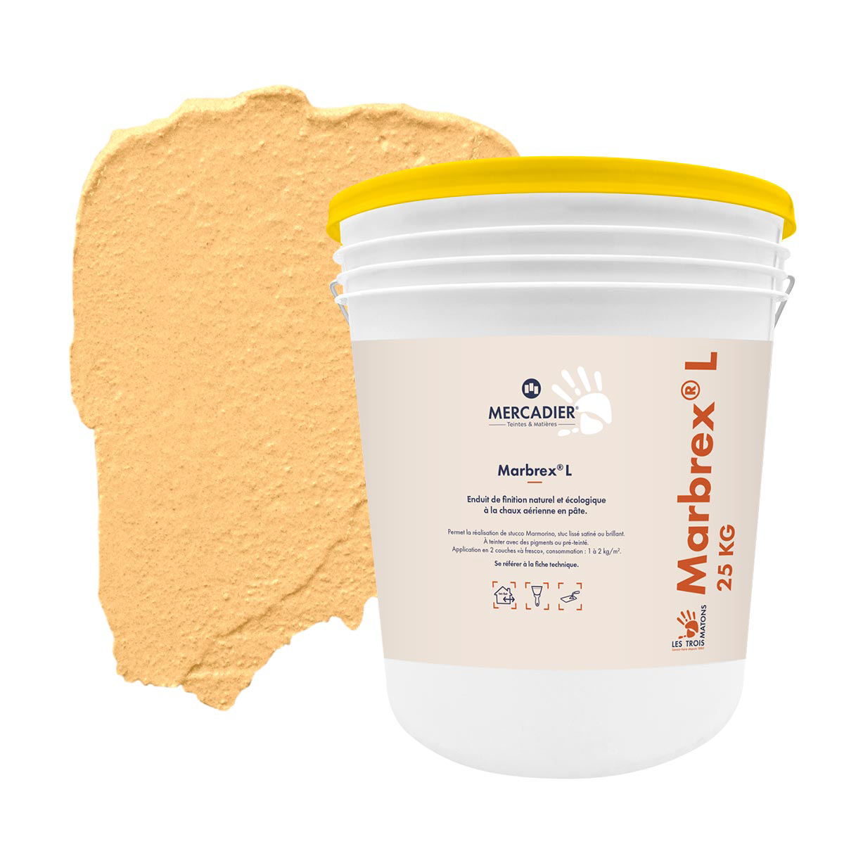 Enduit de Chaux Naturelles - Marbrex L - Couleur PASTAGA