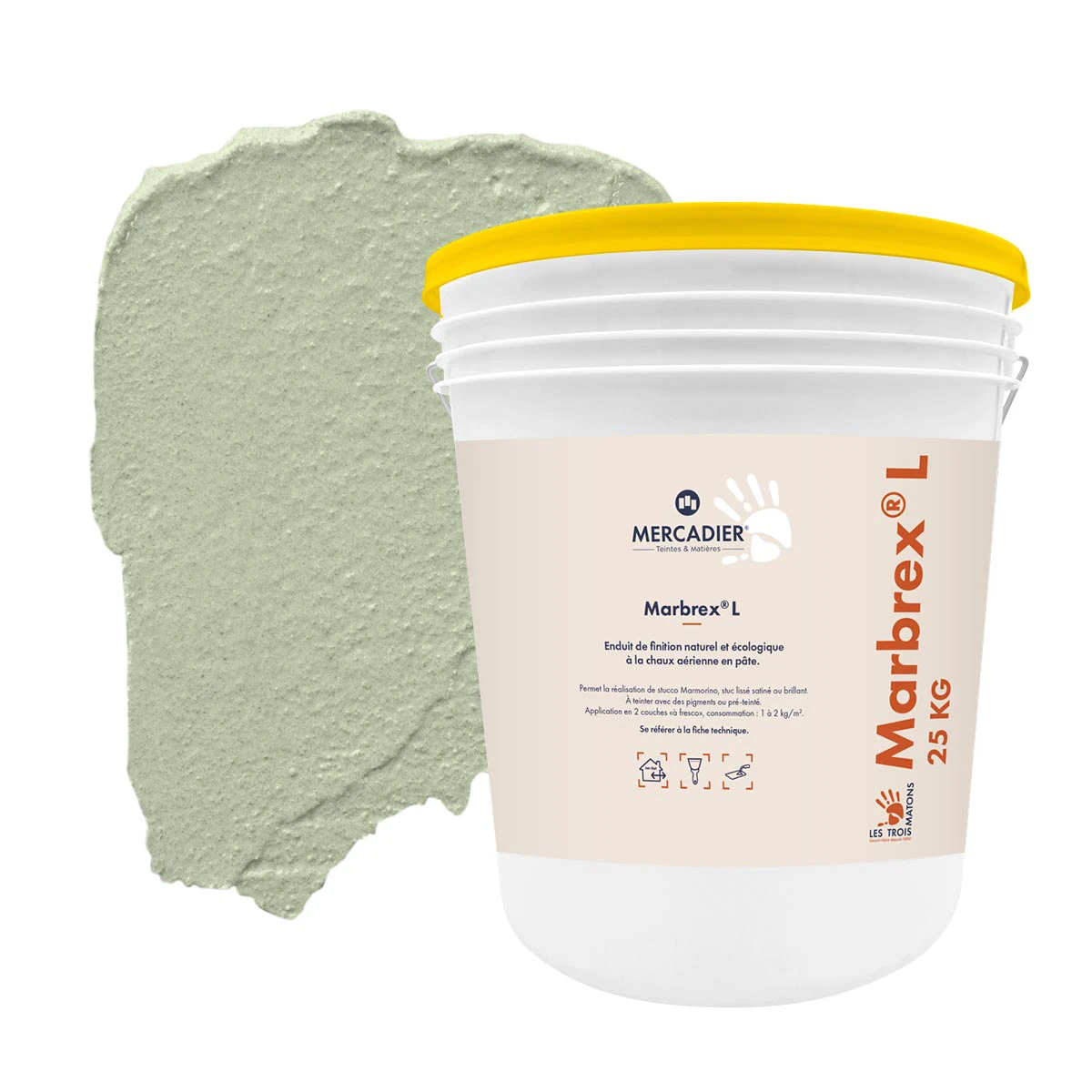 Enduit de Chaux Naturelles - Marbrex L - Couleur SARRIETTE
