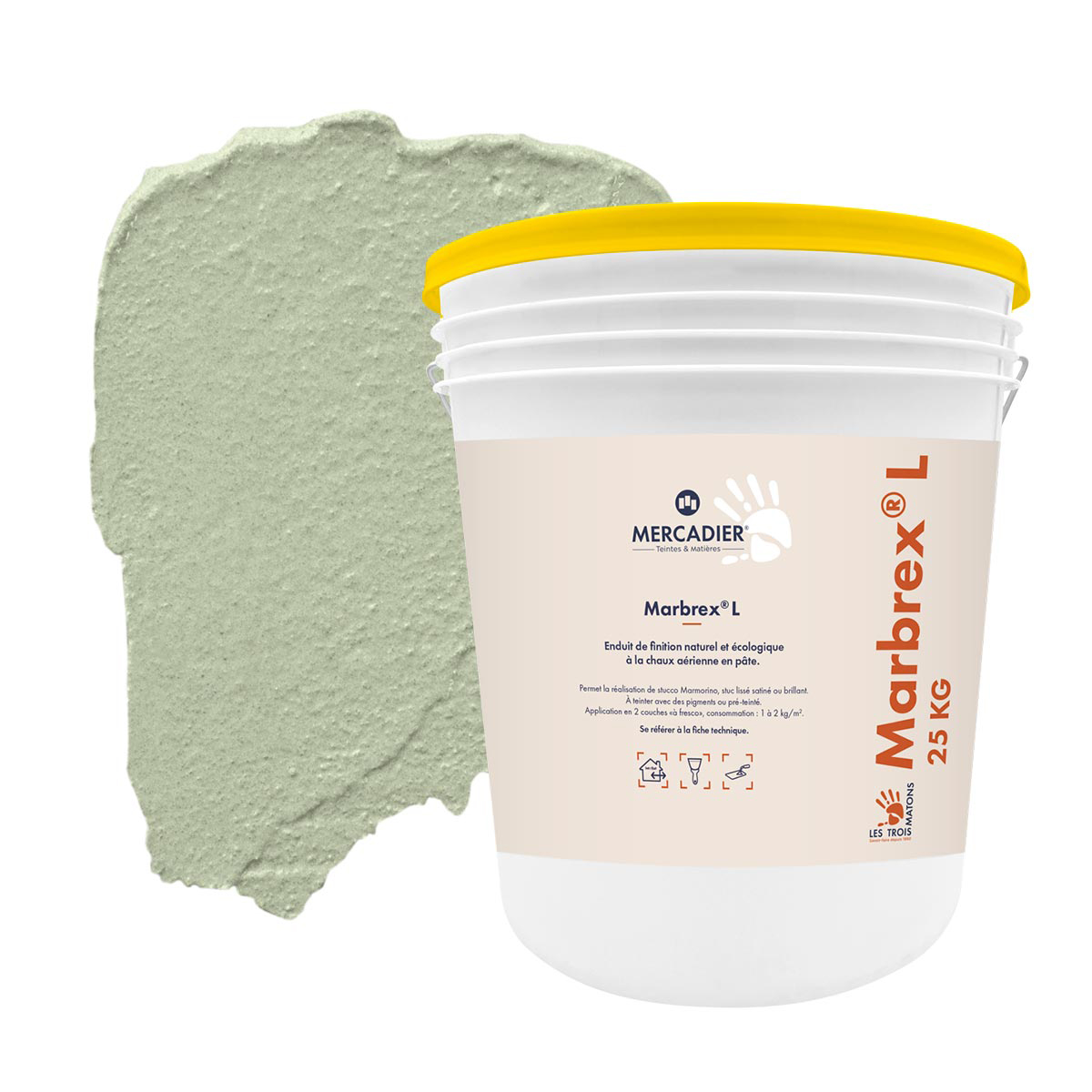 Enduit de Chaux Naturelles - Marbrex L - Couleur SARRIETTE